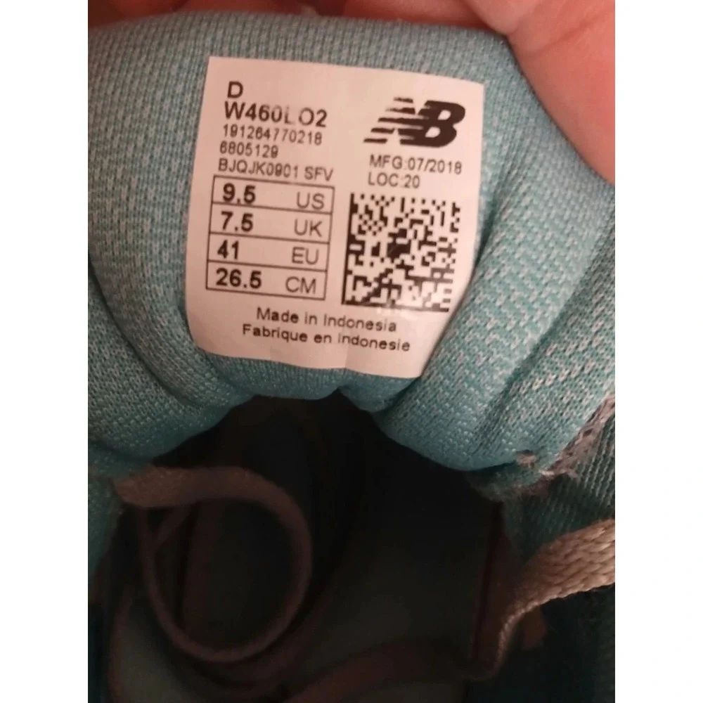 New Balance Size 9.5 D TechRide Women Grey Teal‎ Sneaker Running Shoes #1077